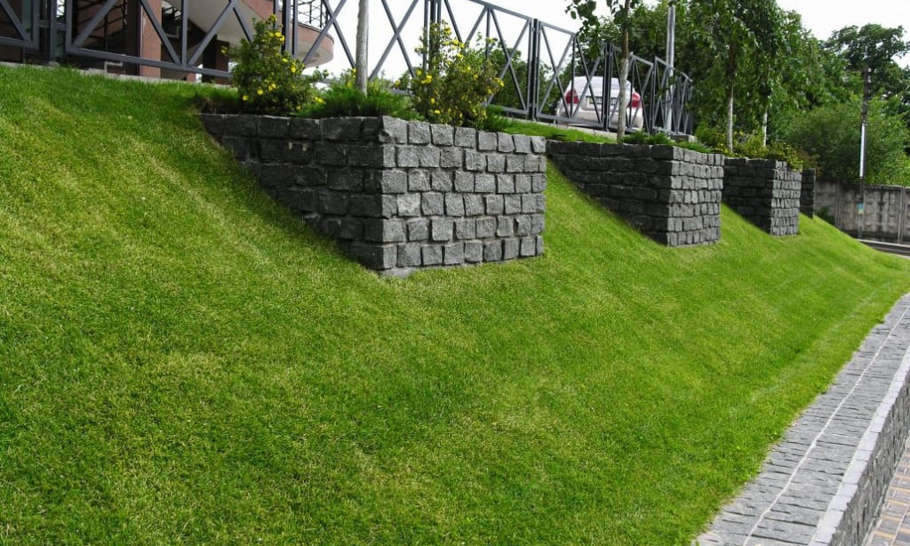 Газон на склоне фото 2